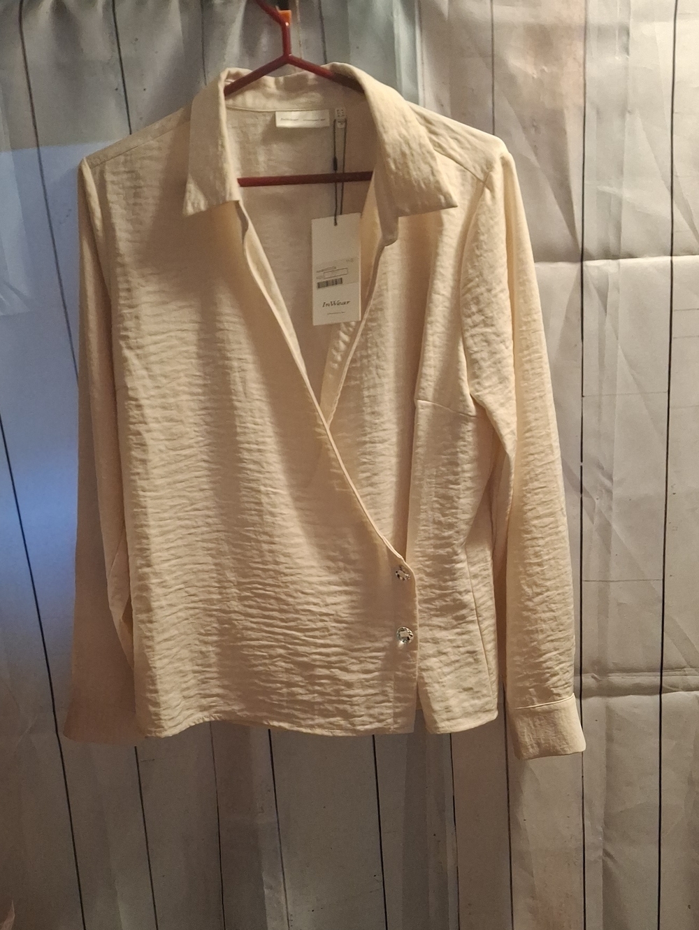 Gund Cream/Nougat Blouse with Decorative Buttons